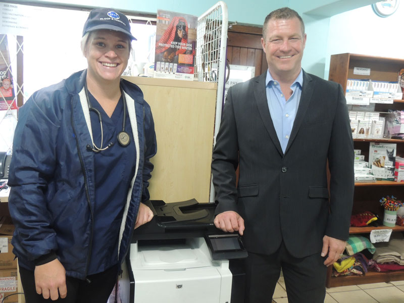 Printer donated the SPCA from Raydian